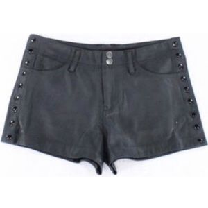 SOLD - Black “leather” shorts